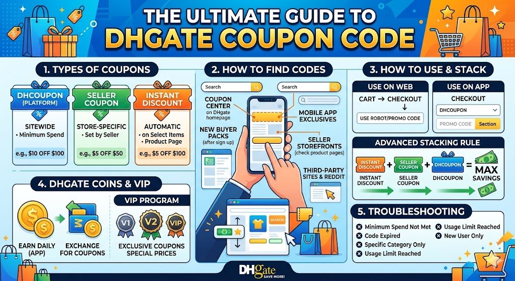 The Ultimate Guide to DHgate Coupon Code (Save Big with DHgate Promo Codes 2026)